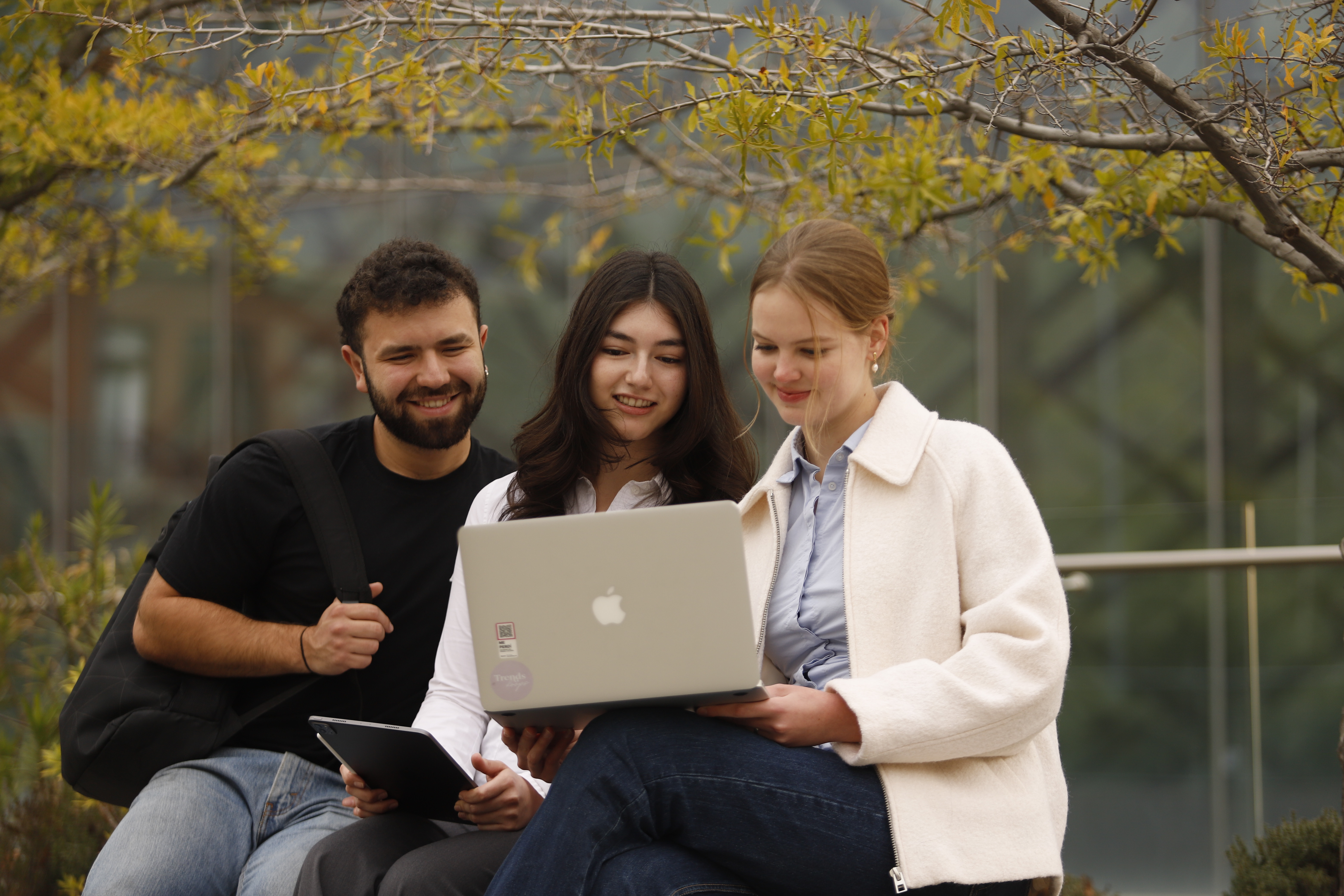 Equipo de trabajo desarrollando un proyecto de negocio